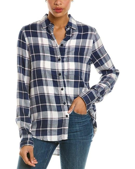 Beach Lunch Lounge Whitney Plaid Shirt in Blue | Lyst