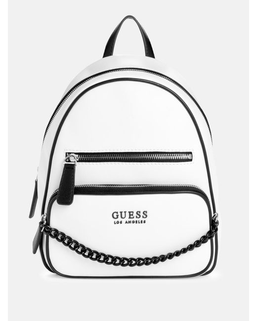 Guess Factory Gabina Chain Backpack in White Lyst
