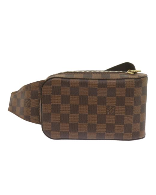 Louis Vuitton Brown Geronimos Canvas Shoulder Bag (pre-owned)