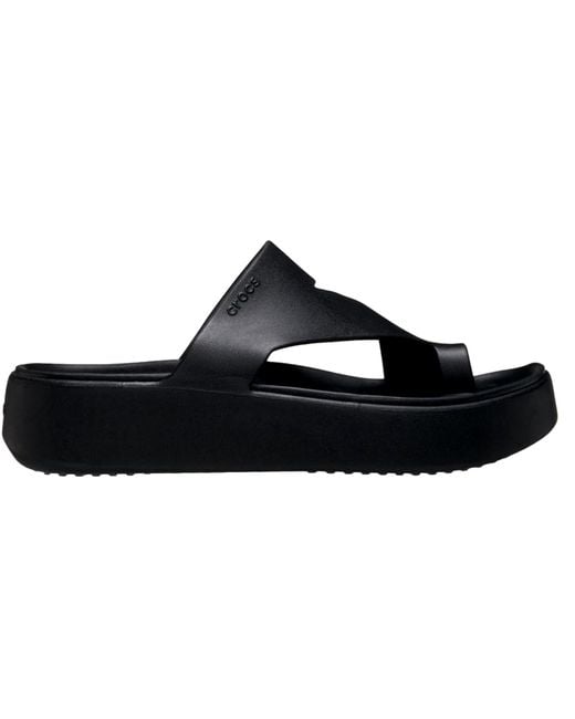 CROCSTM Black Getaway Platform Toe Loop
