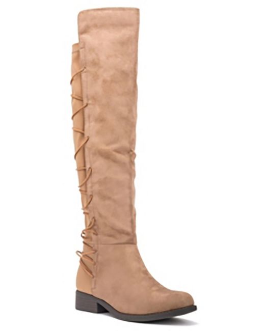 microsuede over the knee boots