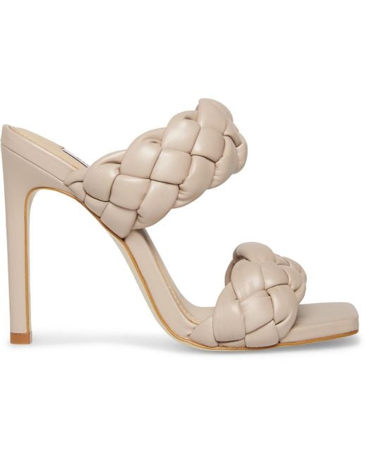 Steve Madden White Kenley Square Toe Dress Sandals