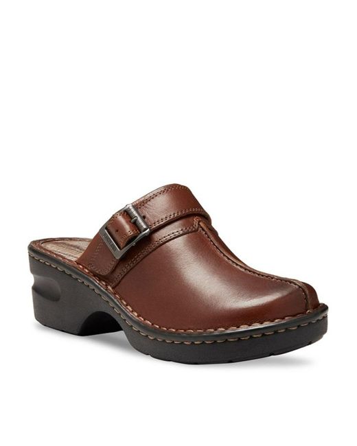 eastland leather clogs