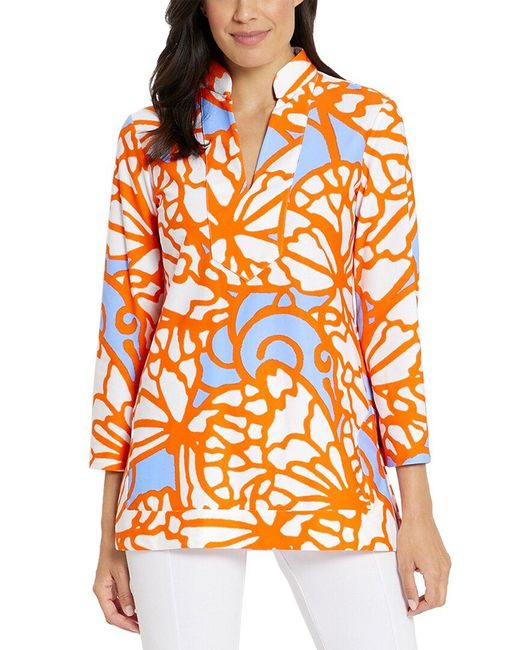Jude Connally Orange Chris Pullover Top