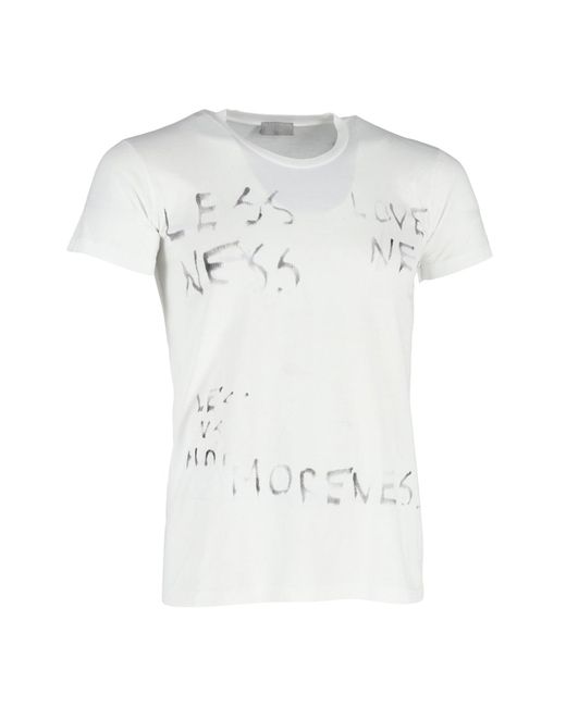 Dior White Dior Statement Crewneck T-shirt for men