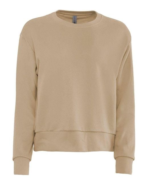 Next Level Natural Laguna Sueded Sweatshirt