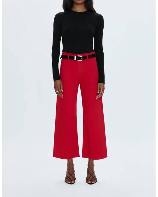 Pistola Red Penny High Rise Wide Leg Jeans