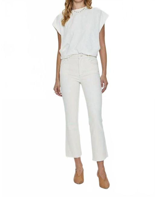 Pistola White Lennon High Rise Crop Bootcut Jean