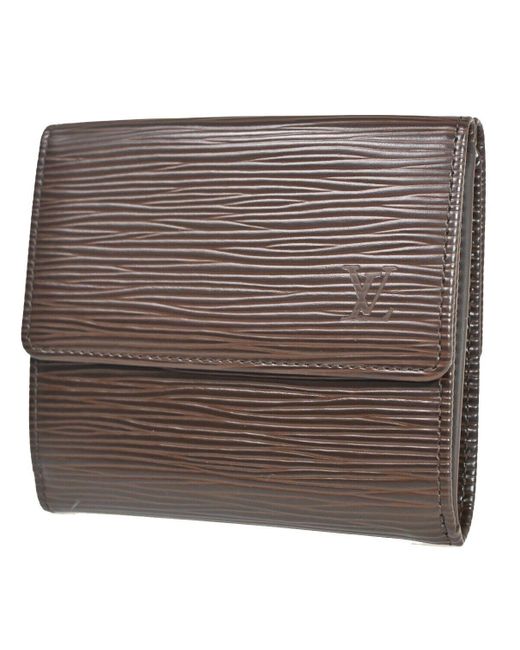 Louis Vuitton Brown Porte Billet Leather Wallet (pre-owned)