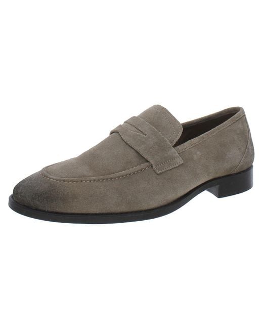 Thomas & Vine Brown Suede Loafers for men