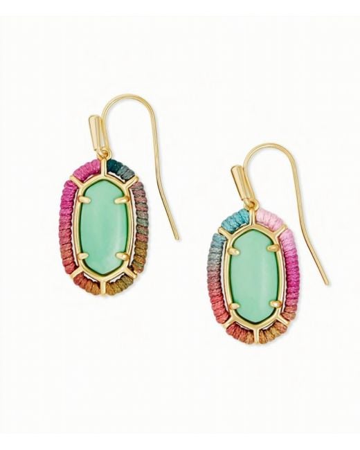 Kendra Scott Blue Threaded Lee Drop Earrings