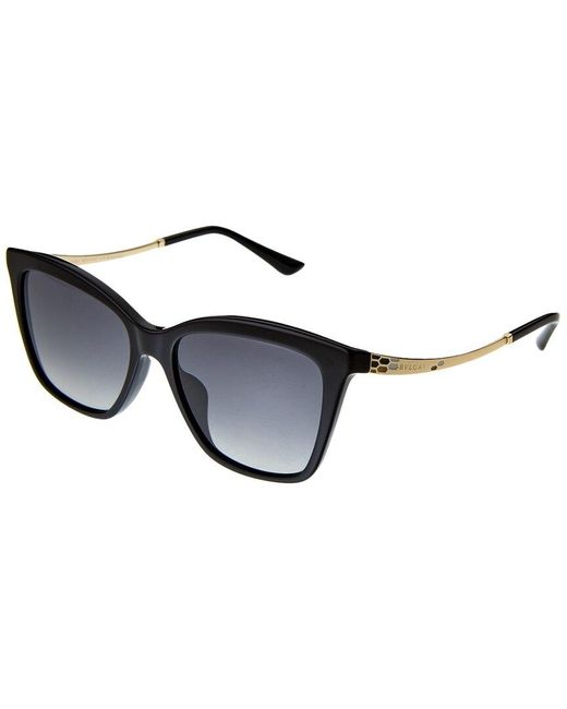 BVLGARI Black Bv8257 56mm Polarized Sunglasses