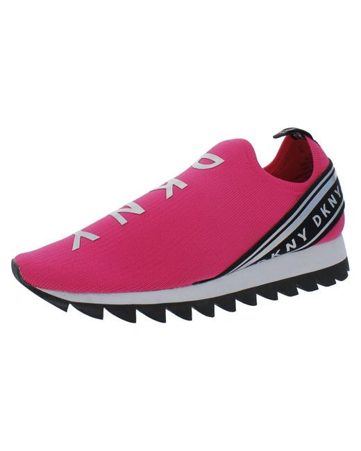 DKNY Pink Annie Slip On Snea Exercise Walking Shoes Running & Training Shoes