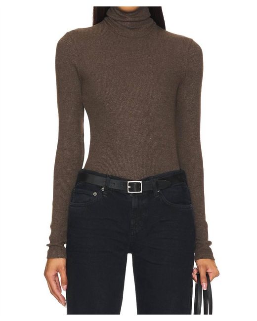 Agolde Brown Pascale Turtleneck