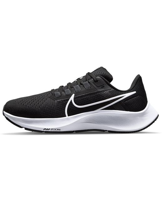 Nike Black Air Zoom Pegasus 38 Cw7358-002 White Low Top Running Shoes Gas9