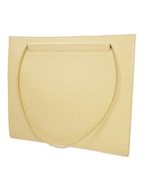 Louis Vuitton Yellow Saint Tropez Leather Shoulder Bag (pre-owned)