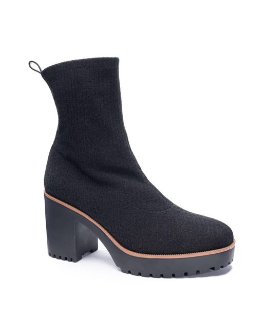 Chinese Laundry Blue Garvey Chill Knit Boot