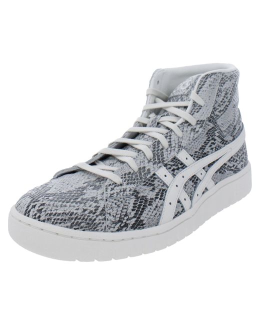 Asics Snake Print Trainers Casual And Fashion Sneakers in Gray | Lyst