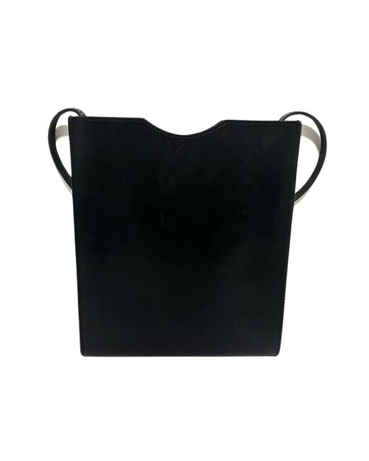 Hermès Black Omenito Leather Shoulder Bag (pre-owned)