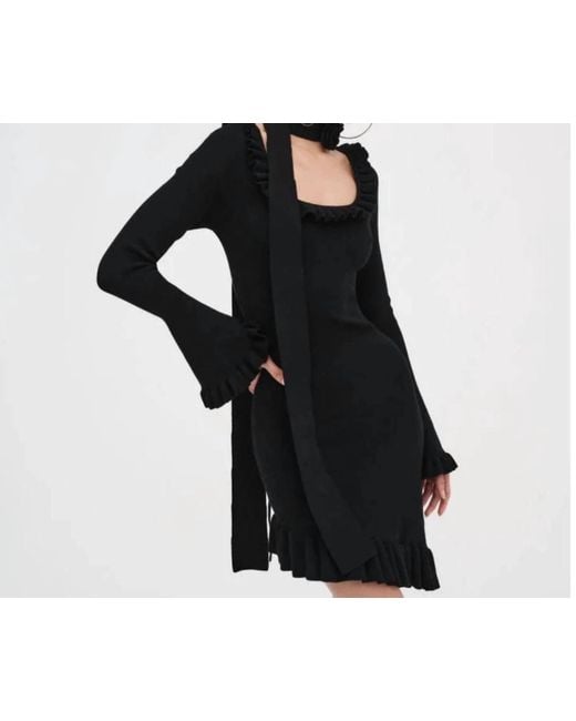 For Love & Lemons Women's Black Stevie Mini Dress - cruiseboatoman.com