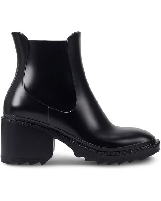 INC Black Eadin Padded Insole Block Heel Chelsea Boots