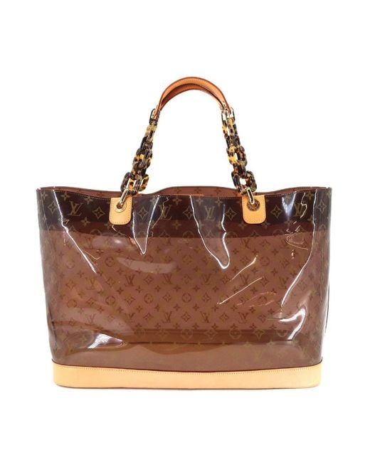Louis Vuitton Patent Leather Tote Bag (pre-owned) in Brown