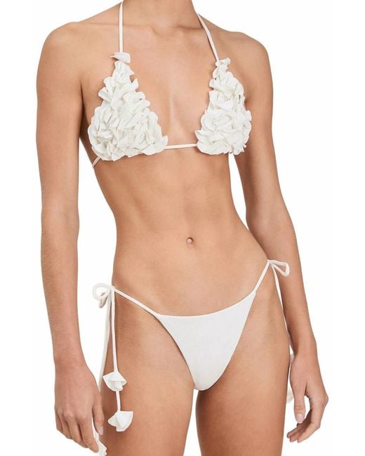 Devon Windsor White Lio Bikini Bottom