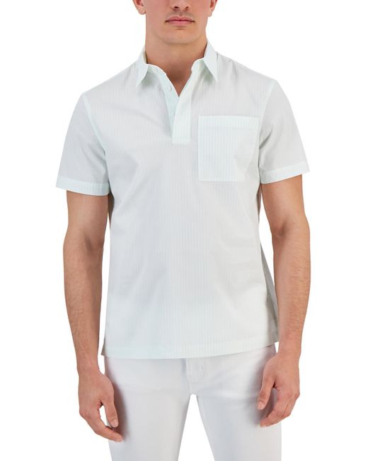 MICHAEL Michael Kors White Striped Cotton Button-down Shirt for men