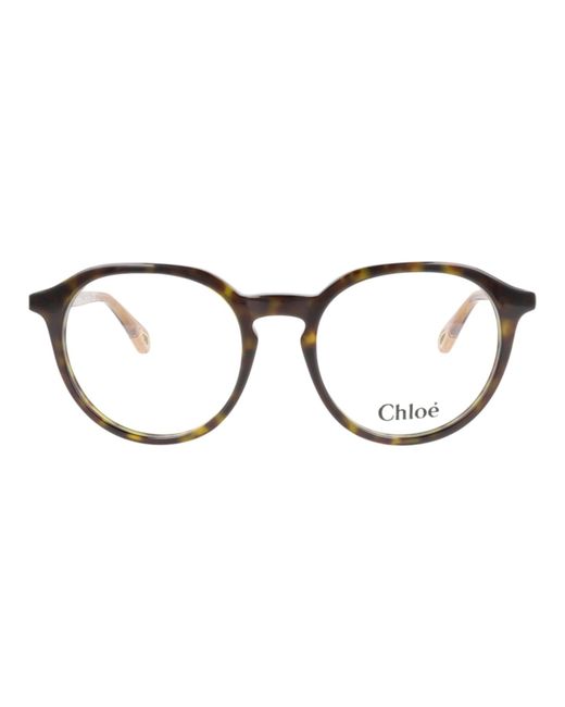 Chloé Brown Round-Frame Bio Acetate Optical Frames