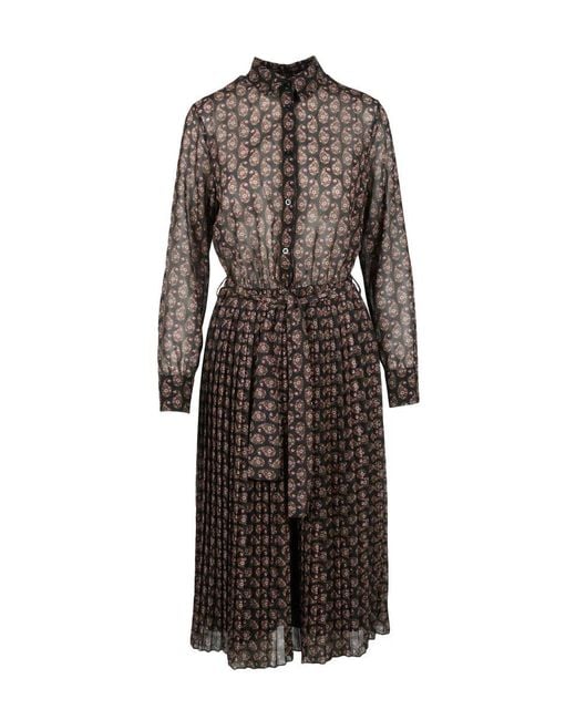 Think! Brown Polyester Dress