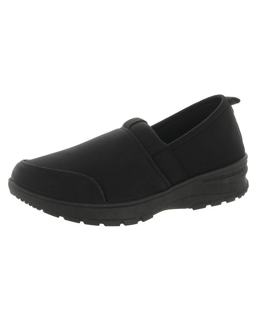 Easy Street Black Slip On Cushioned Footbed Casual And Fashion Sneakers