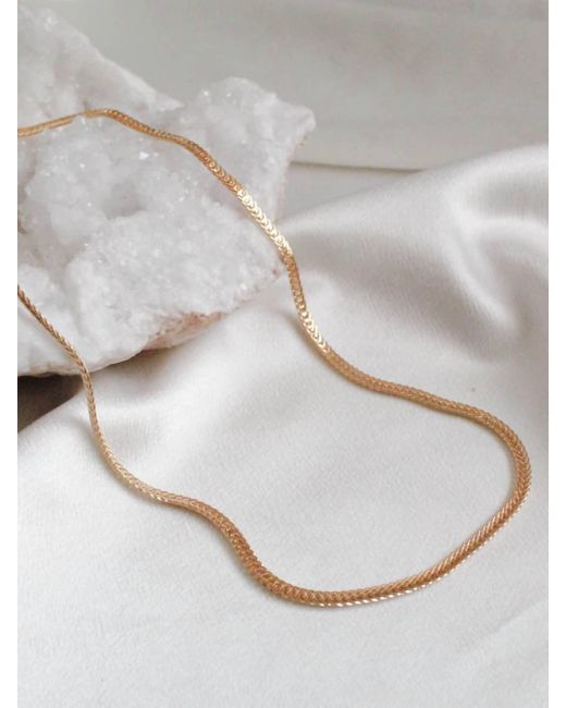 Jonesy Wood Blake Chain Necklace In Gold in Natural Lyst