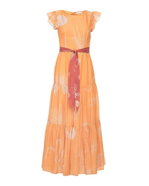 Carolina K Orange Mila Maci Dress