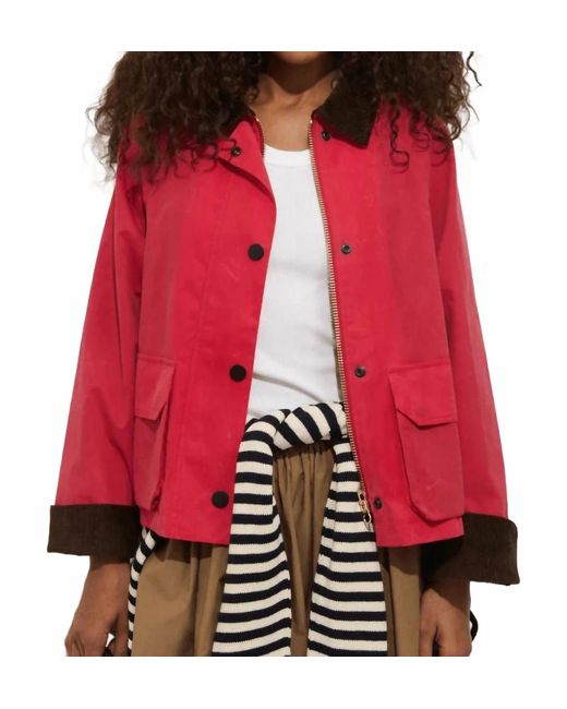 Alex Mill Red Chiltern Cropped Jacket