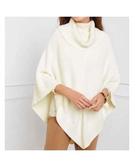 Talbots Natural Jersey Triangle Poncho