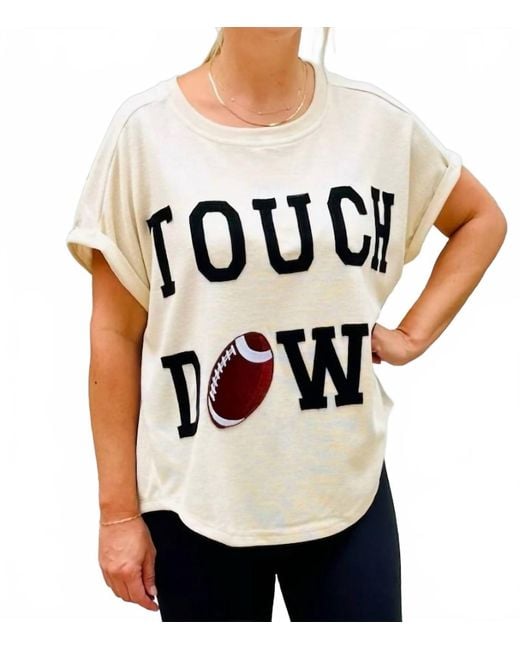 Bibi Black Game Day Touchdown Top
