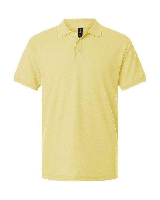 AllPro Yellow Pique Polo for men