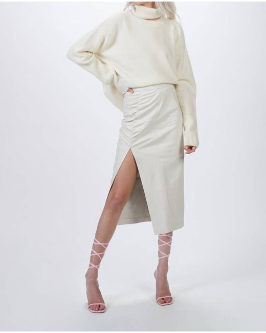Zeynep Arcay White Cashmere Turtleneck Jumper
