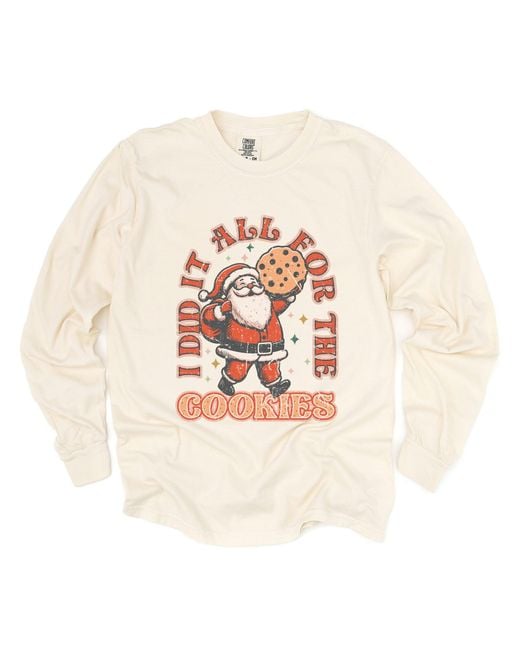 Simply Sage Market White I Did It All For The Cookies Santa