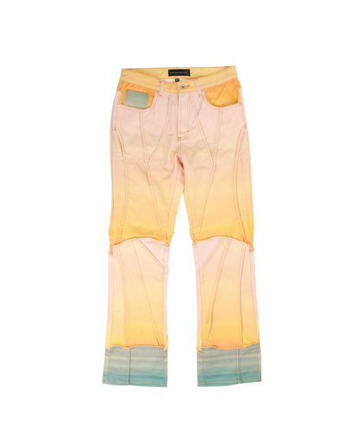 Who Decides War Yellow Colored Sunset Pants for men