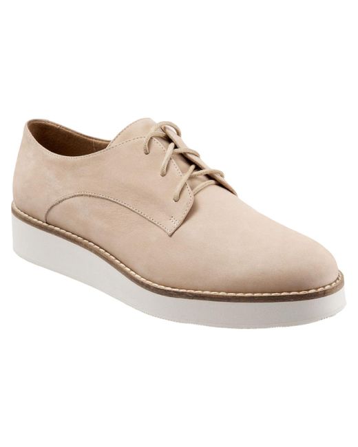 Softwalk® White Willis Leather Comfort Oxfords