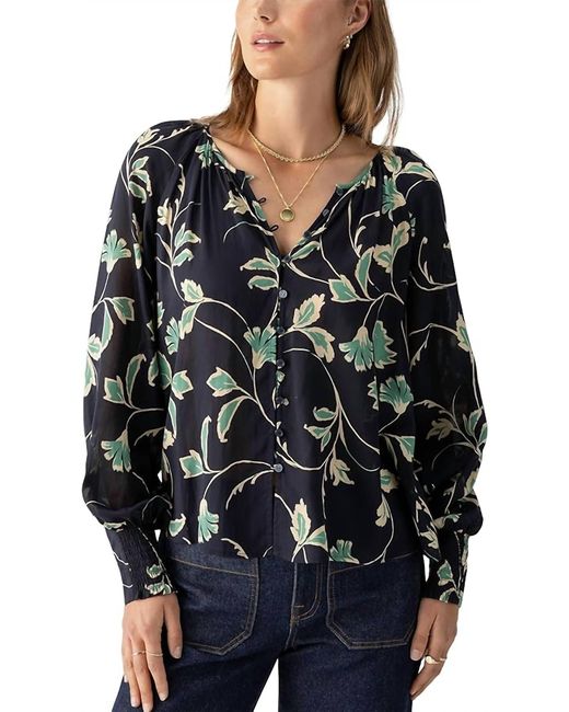 Sanctuary Black Garden Blouse