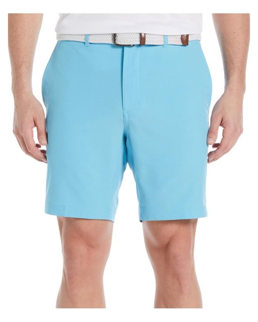 PGA TOUR Blue Flat Front Short Shorts for men