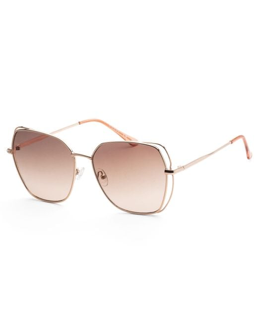 Guess Pink 60mm Rose Sunglasses Gf0416-28f