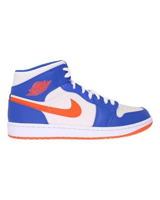 Jordans orange cheap and blue