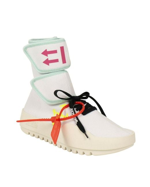 Off-White c/o Virgil Abloh White Moto Wrap Sneakers