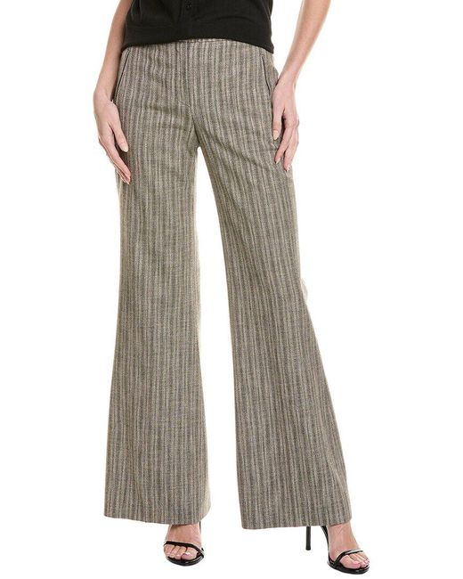 Boss Gray Talia Wool-blend Trouser