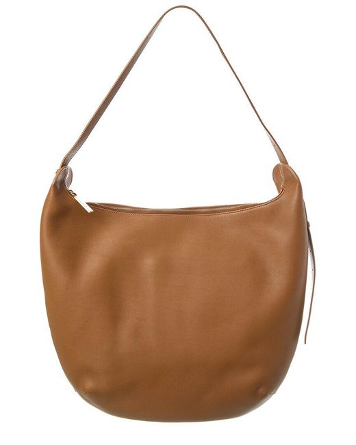 The Row Brown Allie N/s Leather Hobo Bag