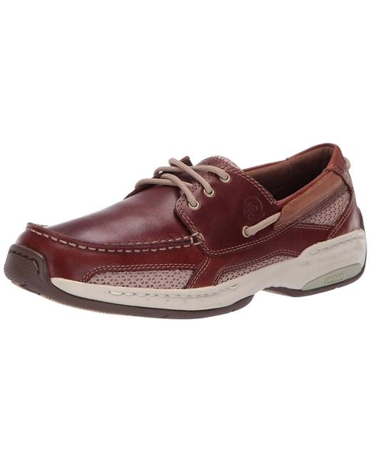 Dunham White Captain Boat Shoe for men