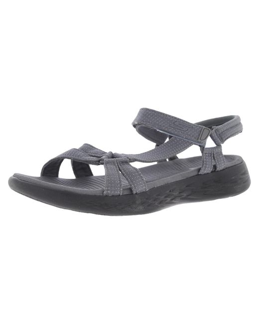 Skechers Gray On-the-go 600 Comfort Insole Strappy Sport Sandals